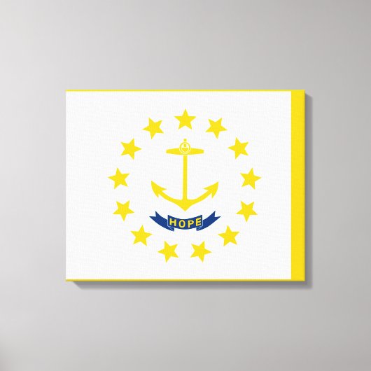 Toile Drapeau de l'État de Rhode Island (Recto)