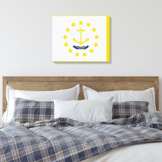 Toile Drapeau de l'État de Rhode Island (Insitu(Chambre))