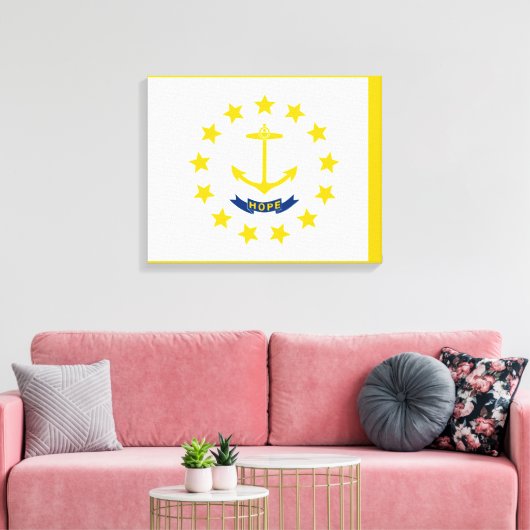 Toile Drapeau de l'État de Rhode Island (Insitu(Salon))