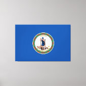 Toile Drapeau de l'État de Virginie (Recto)