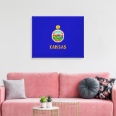 Toile Drapeau de l'État du Kansas (Insitu(Salon))