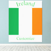 Toile Drapeau de l'Irlande Thunder_Cove (Insitu (Plancher de Bois))