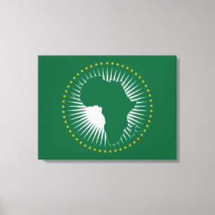 Toile Drapeau de l'Union africaine (Afrique) (Panafrica)