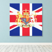 Toile Drapeau de l'Union du jubilé de diamant et crête r (Insitu (Plancher de Bois))