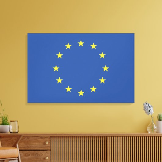 Toile Drapeau de l'Union européenne (Insitu(Salon))