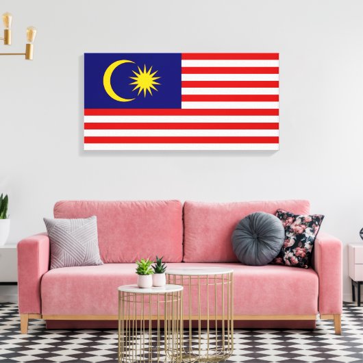 Toile Drapeau de Malaisie (Insitu(Salon))