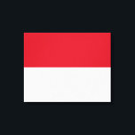 Toile Drapeau de Monaco<br><div class="desc">Ce dessin présente le drapeau national de Monaco (officiellement la Principauté de Monaco), ville-État souveraine, pays et micro-État de la Côte d'Azur en Europe de l'Ouest. Elle est bordée par la France au nord, à l'est et à l'ouest et par la mer Méditerranée au sud. La principauté est largement reconnue...</div>