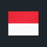 Toile Drapeau de Monaco<br><div class="desc">Ce dessin présente le drapeau national de Monaco (officiellement la Principauté de Monaco), ville-État souveraine, pays et micro-État de la Côte d'Azur en Europe de l'Ouest. Elle est bordée par la France au nord, à l'est et à l'ouest et par la mer Méditerranée au sud. La principauté est largement reconnue...</div>