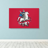Toile Drapeau de Moscou (capitale russe) (Insitu (Plancher de Bois))