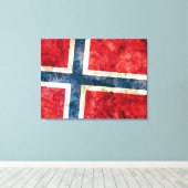 Toile Drapeau de Norway (Insitu (Plancher de Bois))