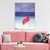 Toile Drapeau de plage - Avertissement de tempête 1985 (Insitu(Salon))