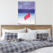 Toile Drapeau de plage - Avertissement de tempête 1985 (Insitu(Chambre))