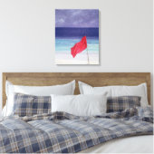 Toile Drapeau de plage - Avertissement de tempête 1985 (Insitu(Chambre))