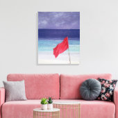 Toile Drapeau de plage - Avertissement de tempête 1985 (Insitu(Salon))