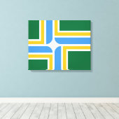 Toile Drapeau de Portland (Oregon) (Insitu (Plancher de Bois))