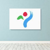 Toile Drapeau de Séoul (Corée du Sud) (Insitu (Plancher de Bois))