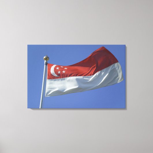 Toile Drapeau de Singapour (Recto)