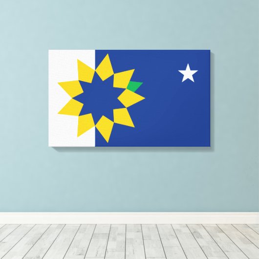 Toile Drapeau de Topeka (Kansas) (Insitu (Plancher de Bois))