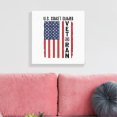 Toile Drapeau de Vétéran des Garde-Côtes Conception Vect (Insitu(Salon))
