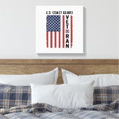 Toile Drapeau de Vétéran des Garde-Côtes Conception Vect (Insitu(Chambre))