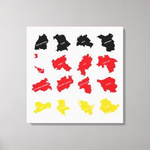 Toile Drapeau des États allemands