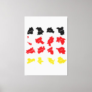 Toile Drapeau des États allemands