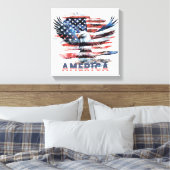 Toile Drapeau des États-Unis. Amérique (Insitu(Chambre))