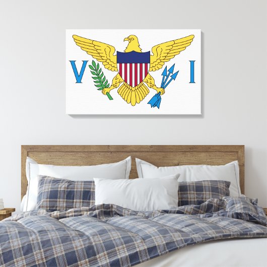 Toile Drapeau des îles Vierges américaines (Insitu(Chambre))