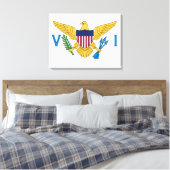 Toile Drapeau des îles Vierges américaines (Insitu(Chambre))