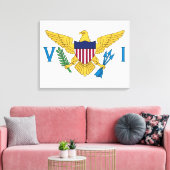 Toile Drapeau des îles Vierges américaines (Insitu(Salon))