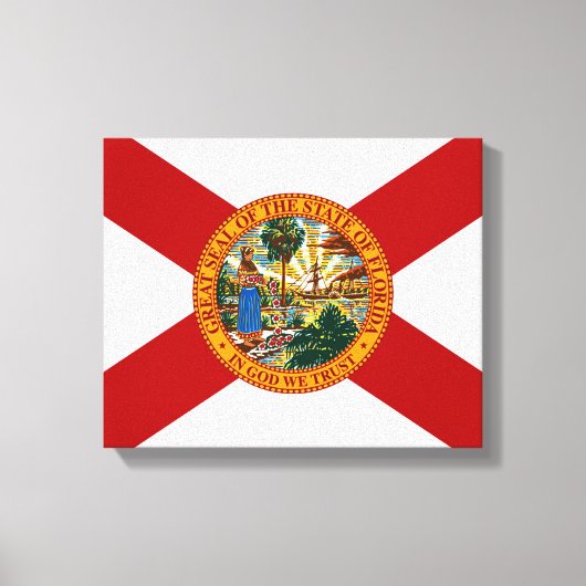 Toile Drapeau d'État de Floride Imprimer (Recto)