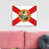 Toile Drapeau d'État de Floride Imprimer (Insitu(Salon))