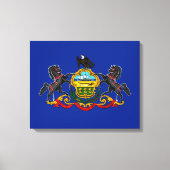Toile Drapeau d'État de Pennsylvanie Décor design (Recto)