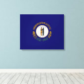 Toile Drapeau d'État du Kentucky (Insitu (Plancher de Bois))