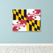 Toile Drapeau d'État du Maryland (Insitu (Plancher de Bois))