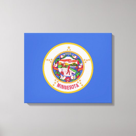 Toile Drapeau d'État du Minnesota (Recto)