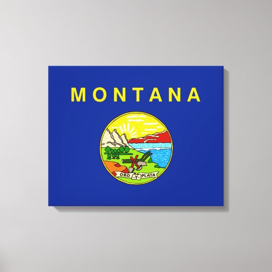 Toile Drapeau d'État du Montana (Recto)