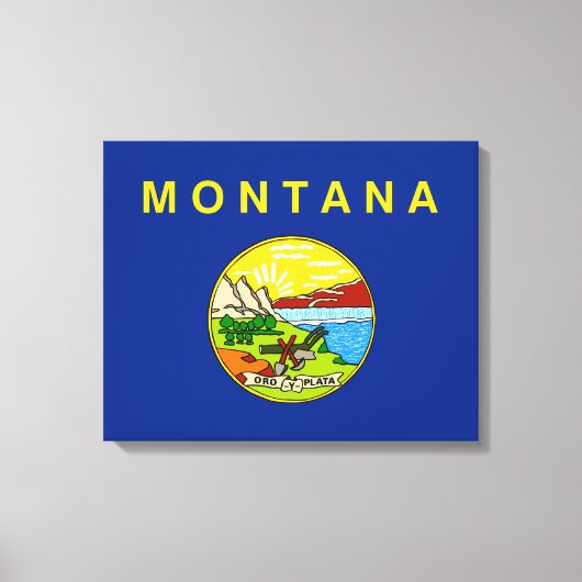 Toile Drapeau d'État du Montana (Recto)