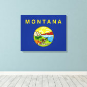 Toile Drapeau d'État du Montana (Insitu (Plancher de Bois))