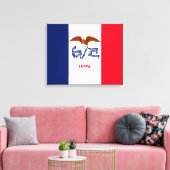 Toile Drapeau d'État Iowa (Insitu(Salon))