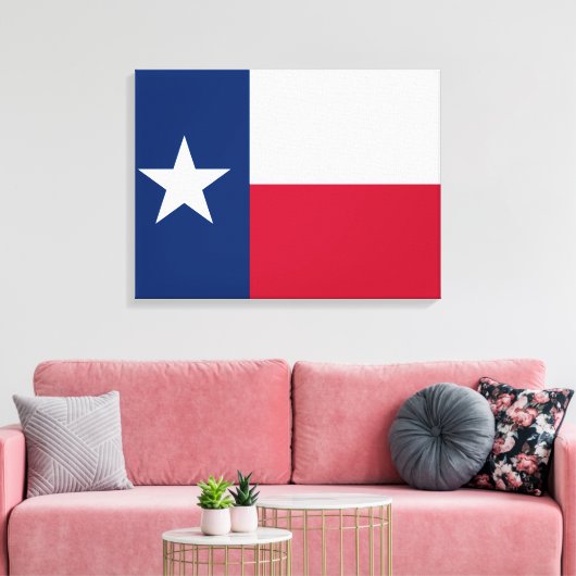 Toile Drapeau d'État texan (Texas) (Insitu(Salon))