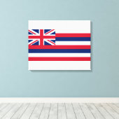 Toile Drapeau d'Hawaï (État des États-Unis) (Insitu (Plancher de Bois))