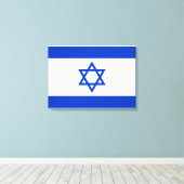 Toile Drapeau d'Israël (Insitu (Plancher de Bois))