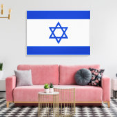Toile Drapeau d'Israël (Insitu(Salon))