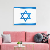 Toile Drapeau d'Israël (Insitu(Salon))