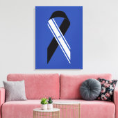 Toile Drapeau d'Israël noir monument bleu (Insitu(Salon))