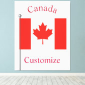 Toile Drapeau du Canada Thunder_Cove (Insitu (Plancher de Bois))