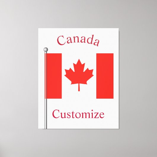 Toile Drapeau du Canada Thunder_Cove (Recto)