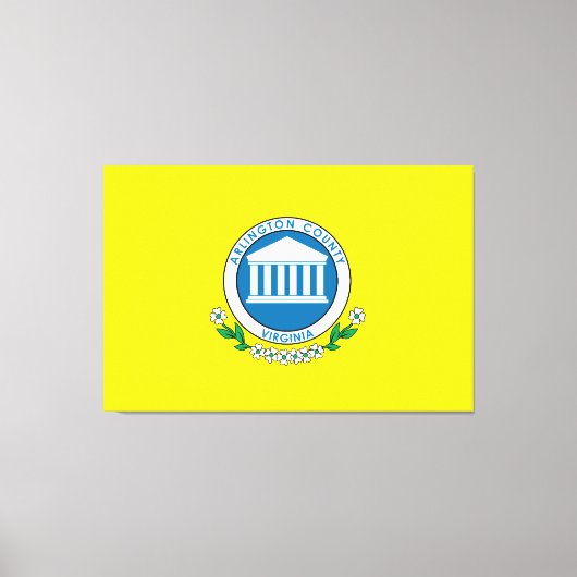 Toile Drapeau du comté d'Arlington (Recto)