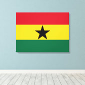Toile Drapeau du Ghana (Insitu (Plancher de Bois))